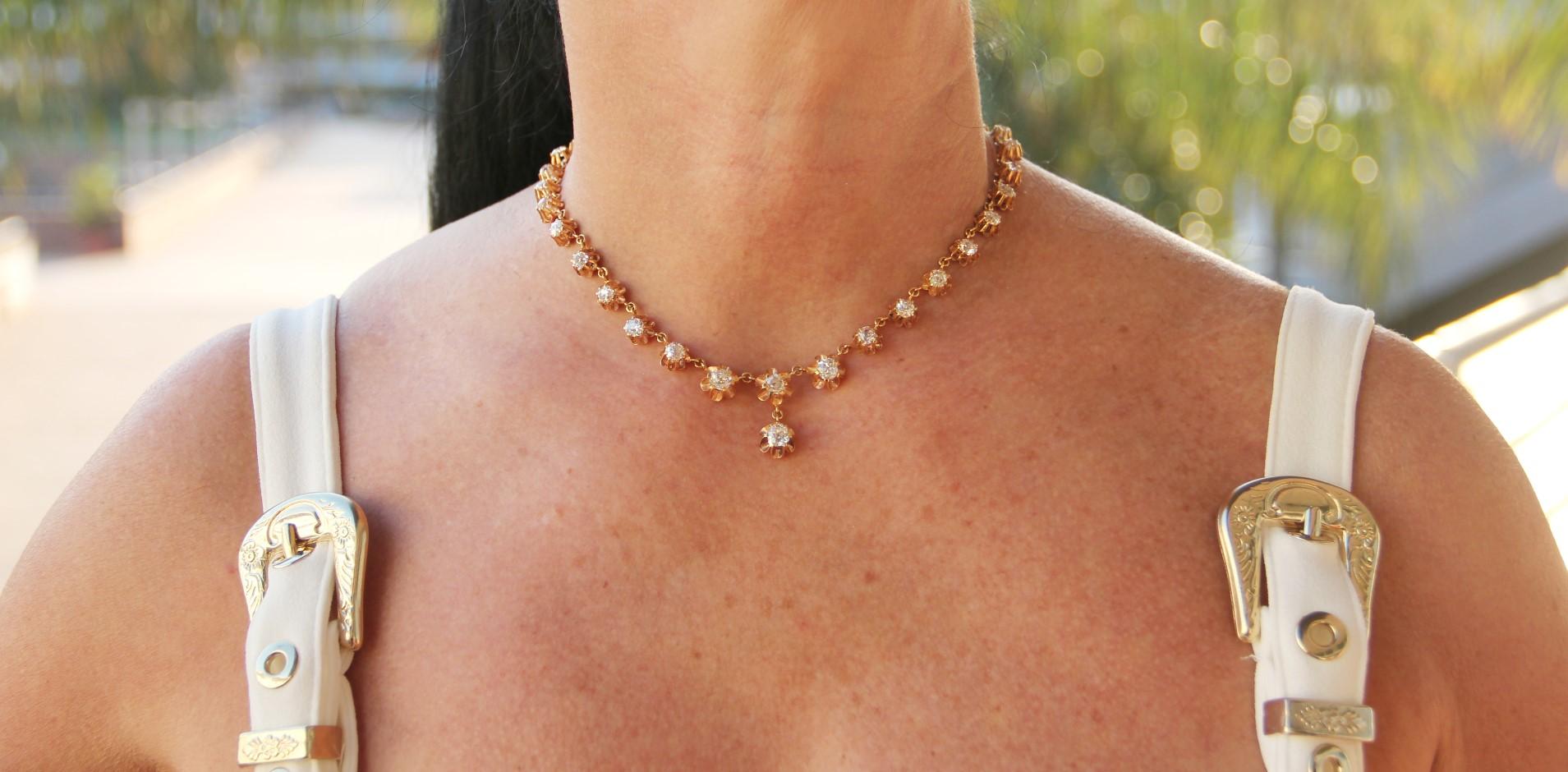 diamond choker necklace tanishq