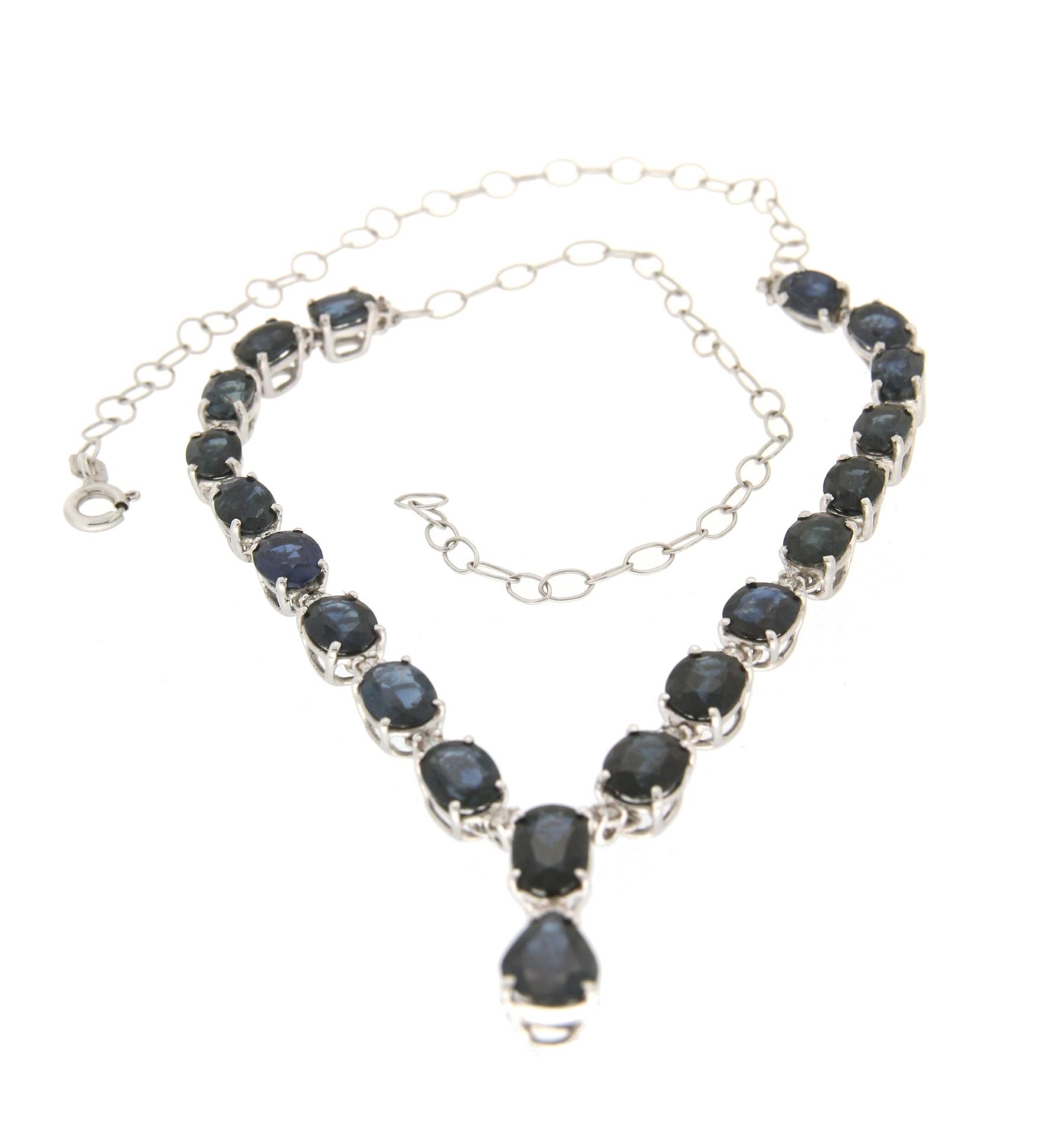 sapphire and diamond choker necklace