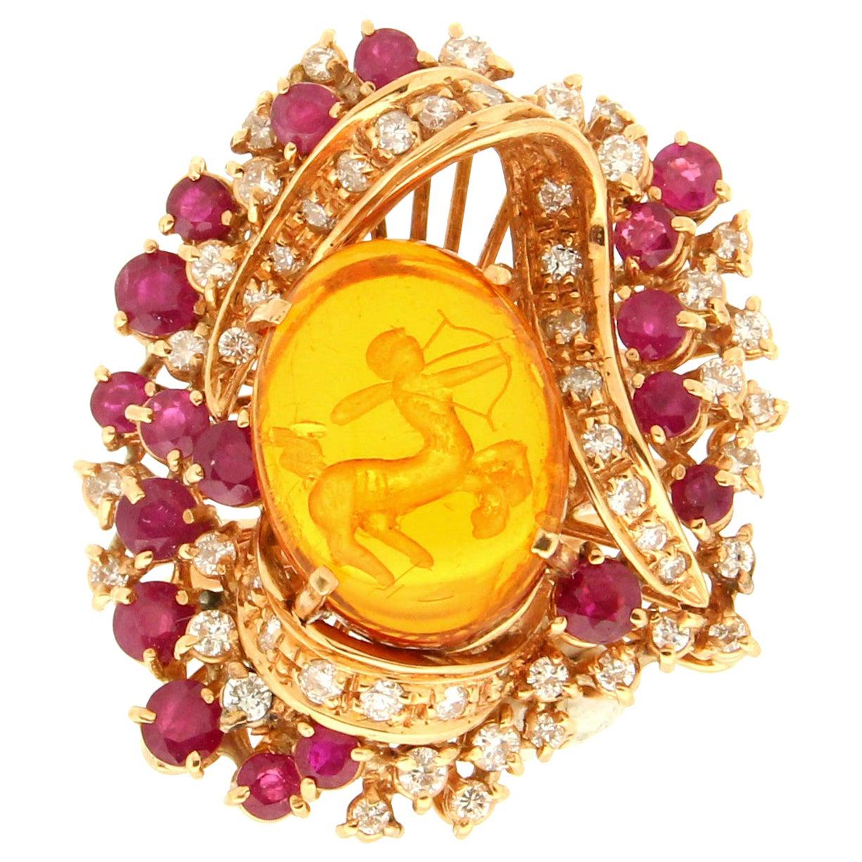 Antique Amber Rings - 51 For Sale at 1stDibs | vintage amber ring ...