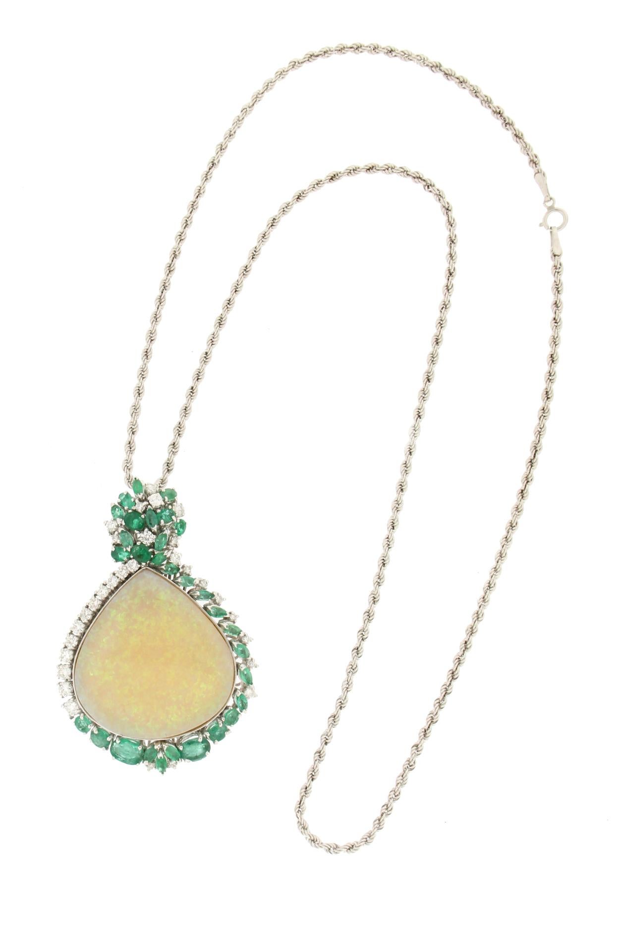 opal and emerald necklace