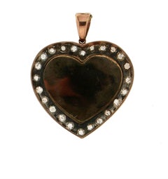 Handcraft Australian Opal 9 Karat Yellow Gold Diamonds Pendant