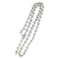 Handcraft Australian Pearls 18 Karat White Gold Bead Necklace