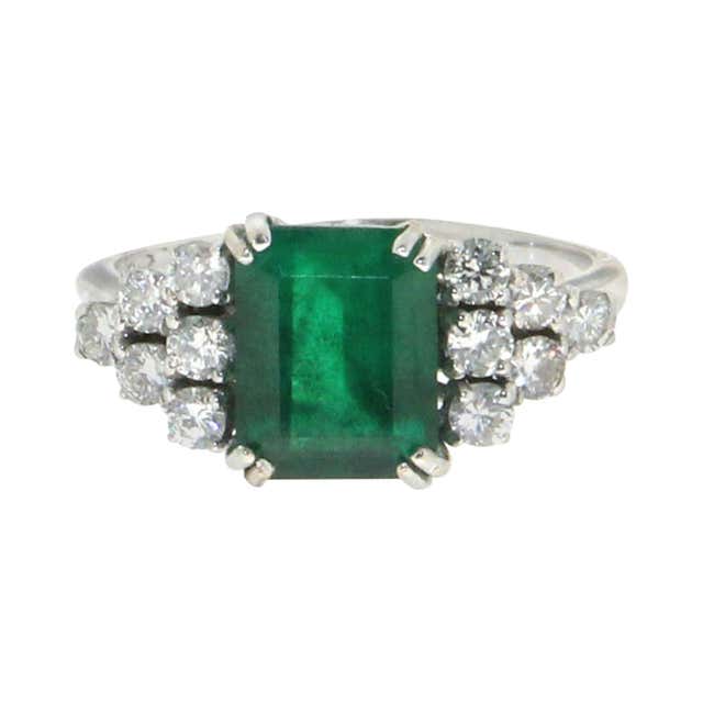 Antique Emerald Cocktail Rings - 4,835 For Sale at 1stDibs | emerald ...