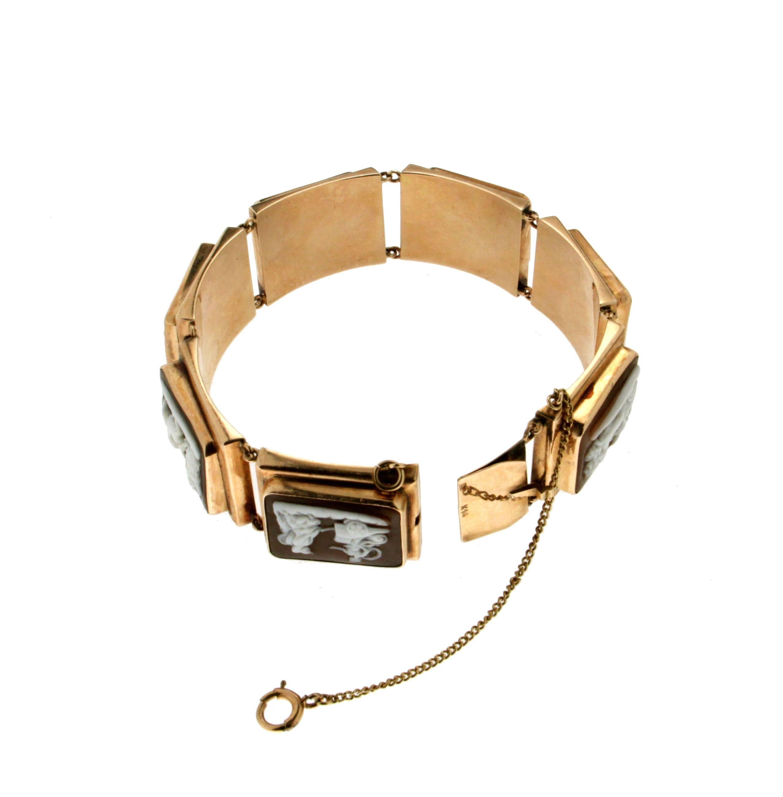 bracelet manchette or jaune