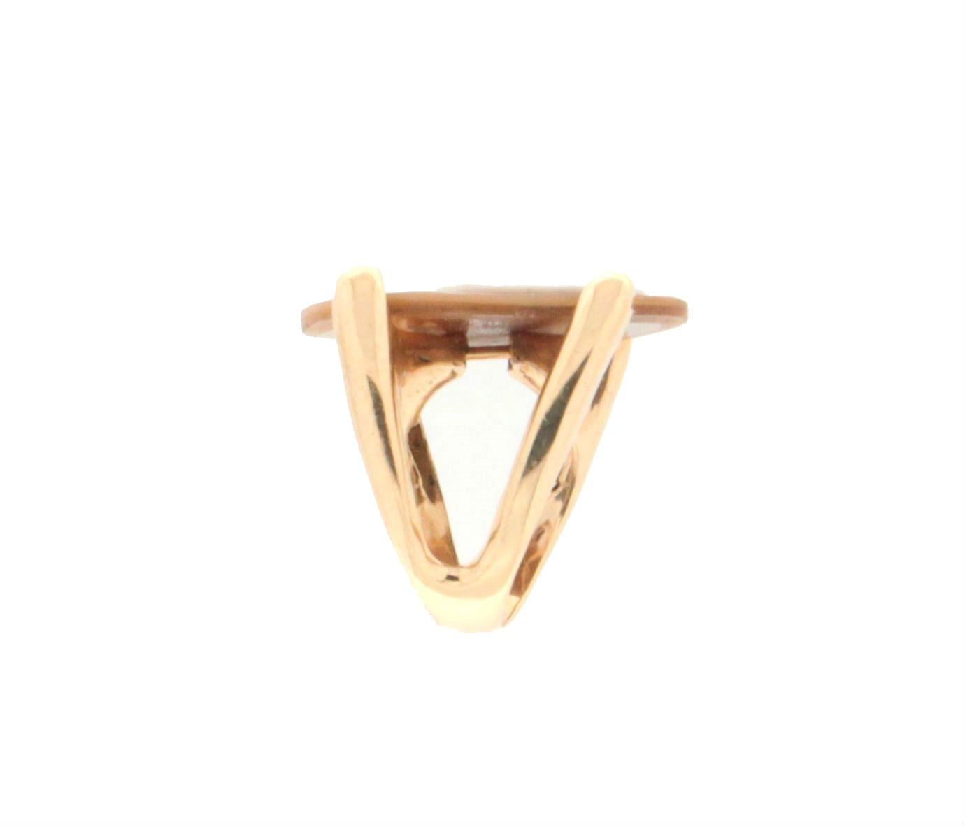 Handcraft Cameo Skull 14 Karat Yellow Gold Cocktail Ring 1