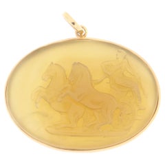 Collier à pendentifs en or jaune 14 carats et cornaline Handcraft