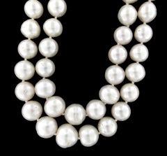 Handcraft Clasp 14 Kt Yellow Gold Diamonds Rubies Pearls Multi Strand Necklace