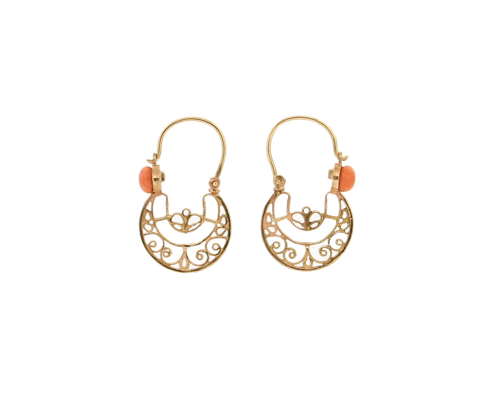 saudi gold dangling earrings