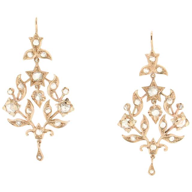 Diamond, Antique and Vintage Earrings - 27,470 For Sale at 1stdibs ...