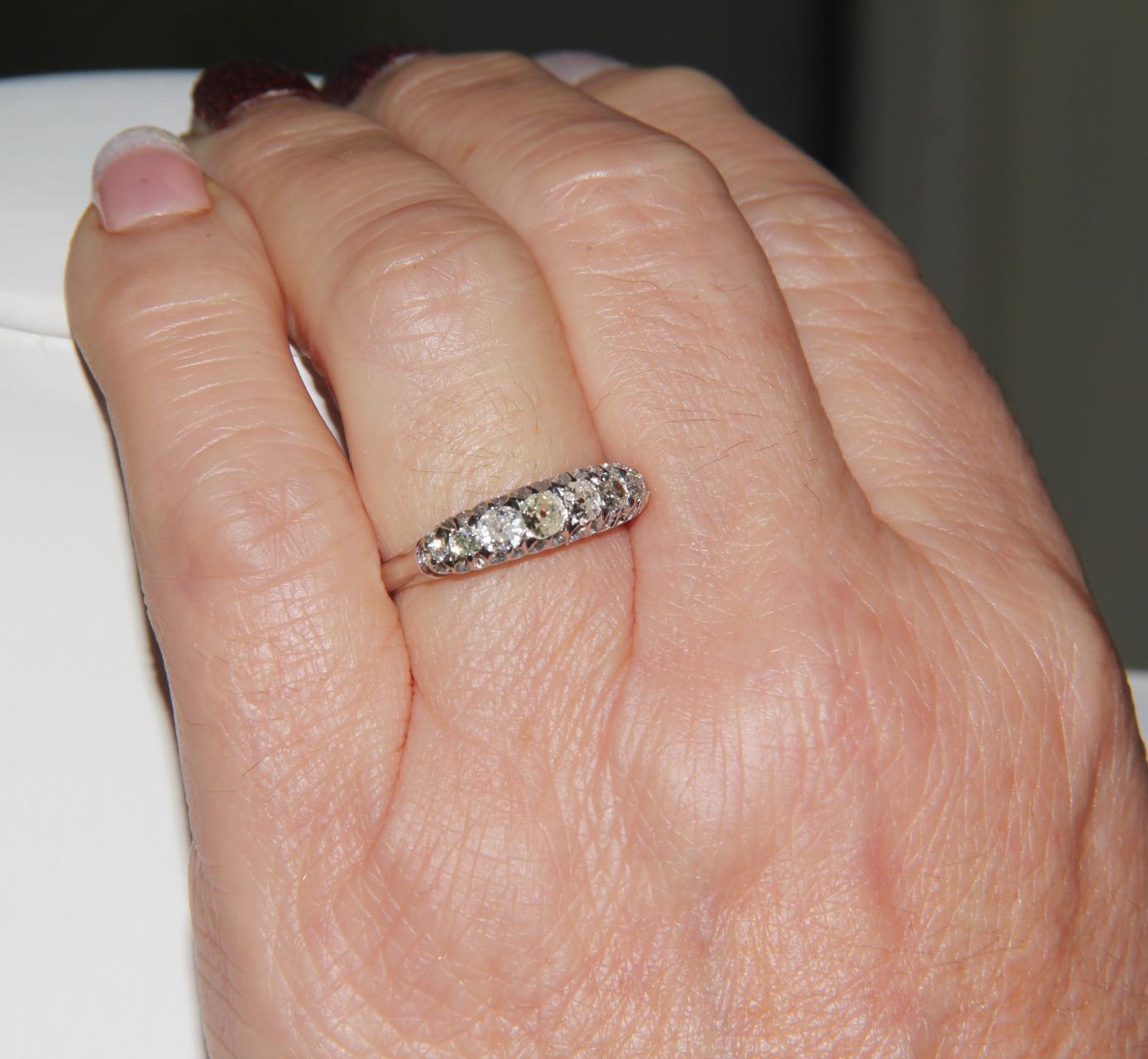Handcraft Diamonds 18 Karat White Gold Engagement Ring 4