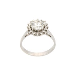 Handcraft Diamonds 18 Karat White Gold Engagement Ring