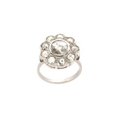 Handcraft Diamonds 18 Karat White Gold Engagement Ring