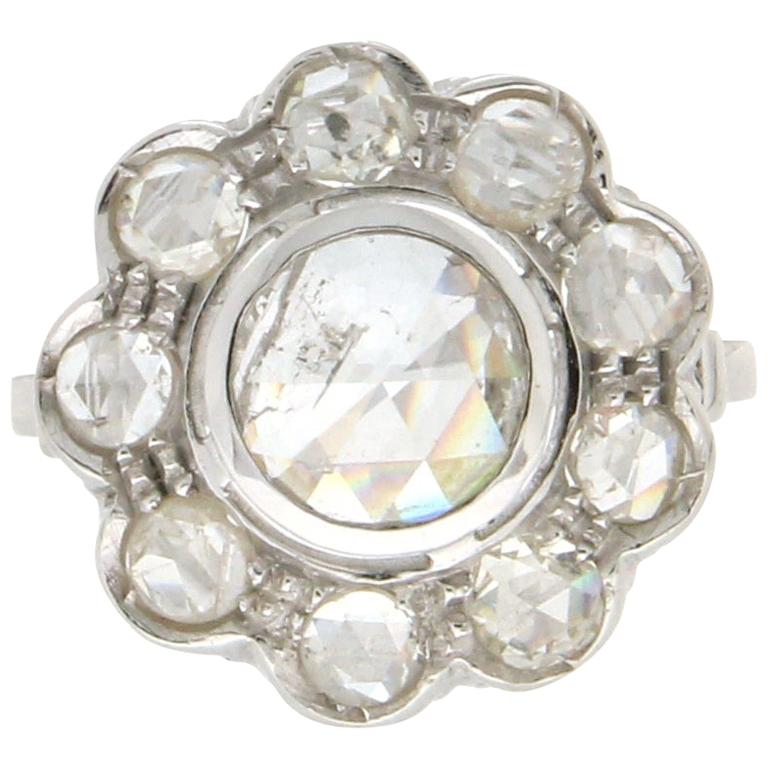 Handcraft Sri Lankan Sapphire 18 Karat White Gold Diamonds Engagement