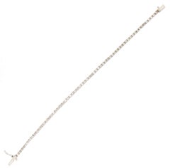 Handcraft Diamonds 18 Karat White Gold Tennis Bracelet