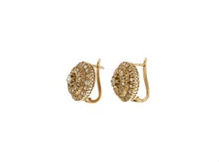 Handcraft Diamonds 9 Karat Yellow Gold Stud Earrings