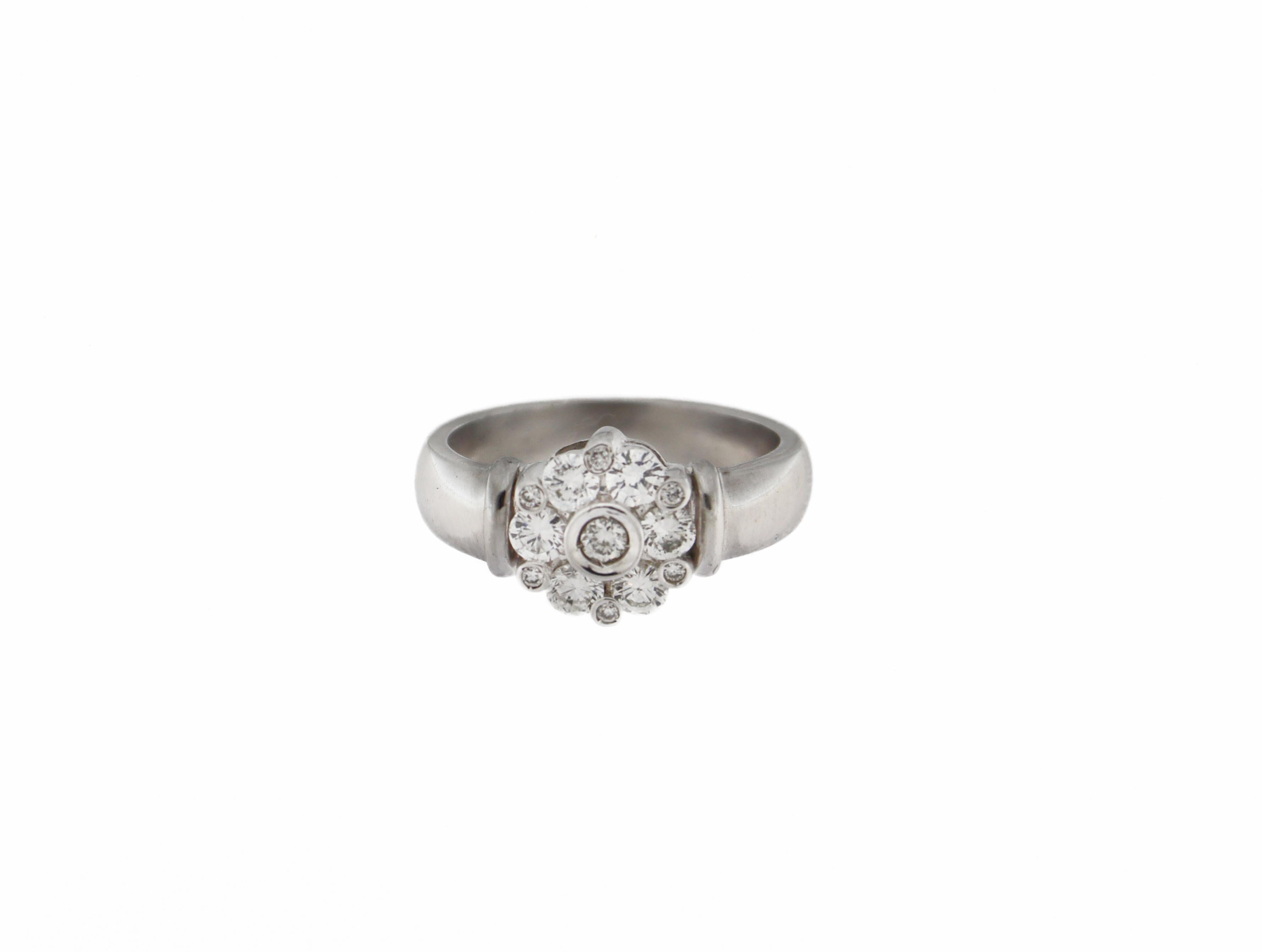 Handcraft Diamanten Platin Verlobungsring im Angebot 7