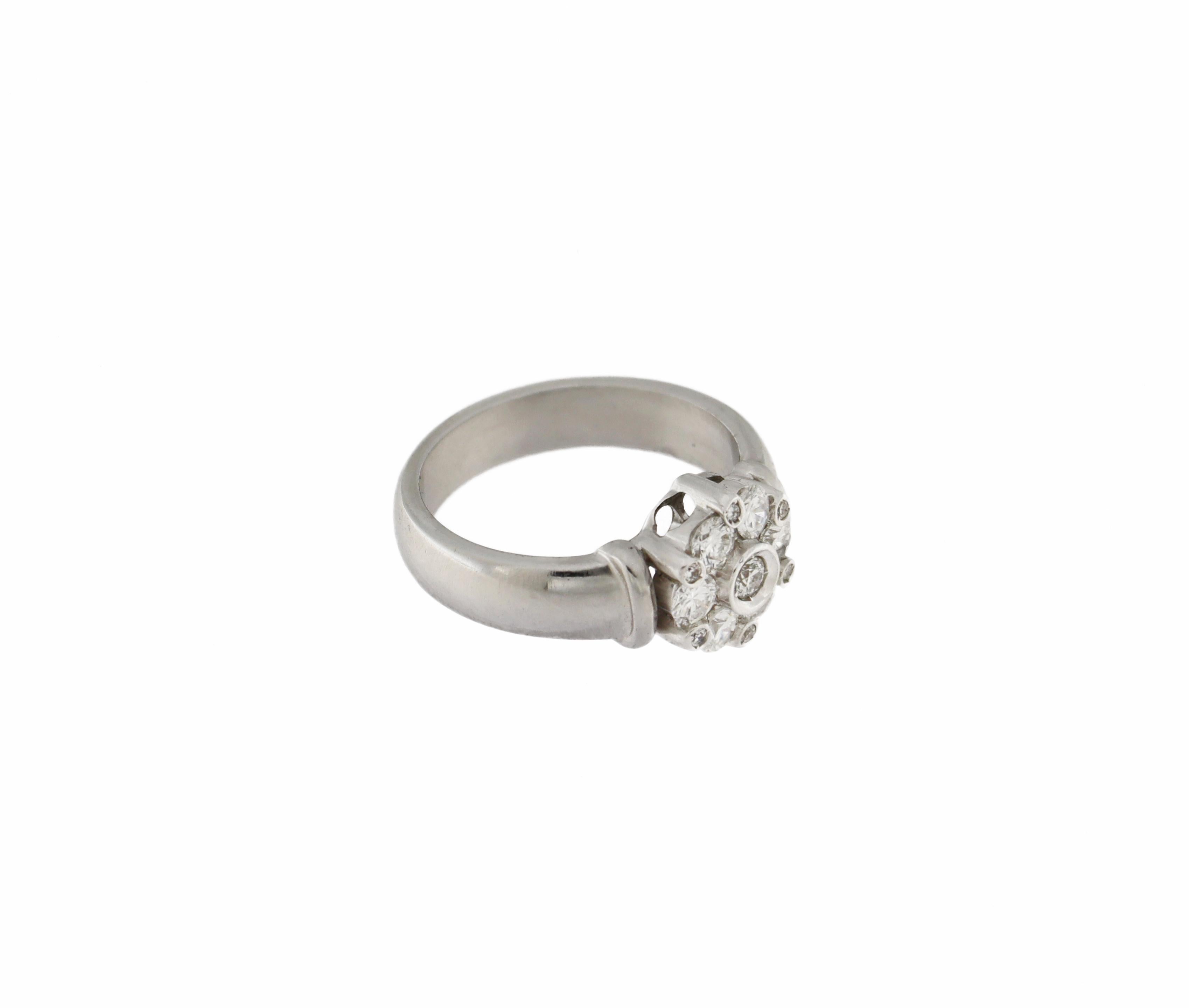 Handcraft Diamanten Platin Verlobungsring im Angebot 9