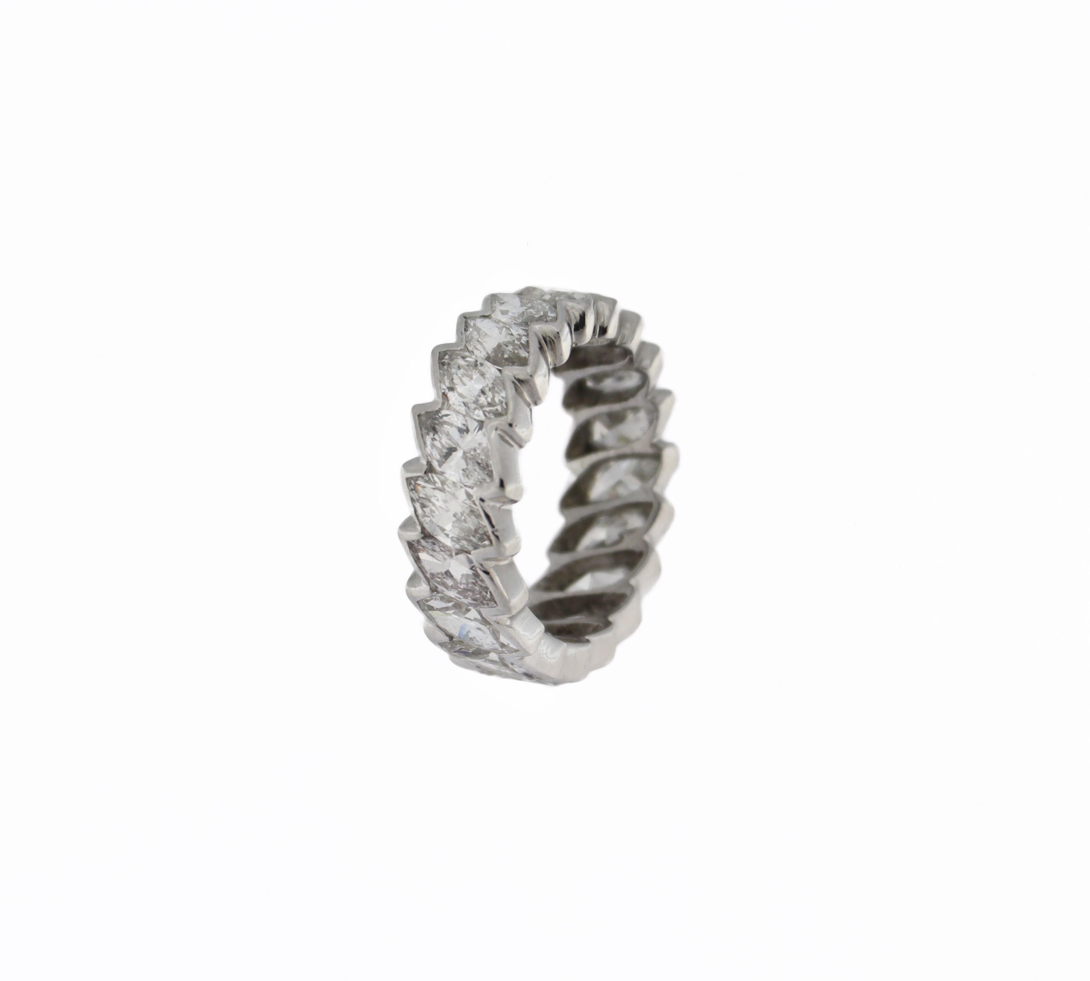 Handcraft Diamonds Platinum Engagement Ring For Sale 9