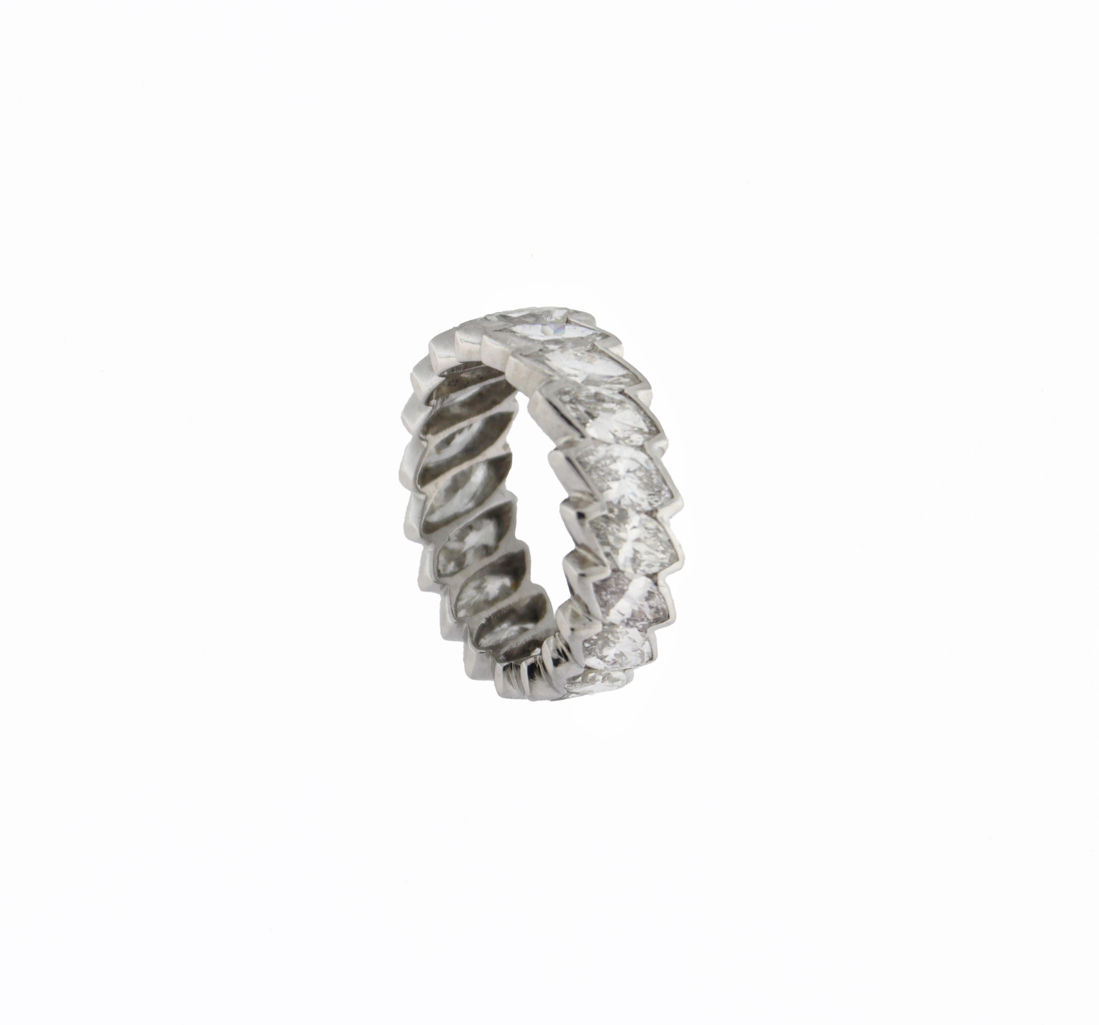 Handcraft Diamonds Platinum Engagement Ring For Sale 10