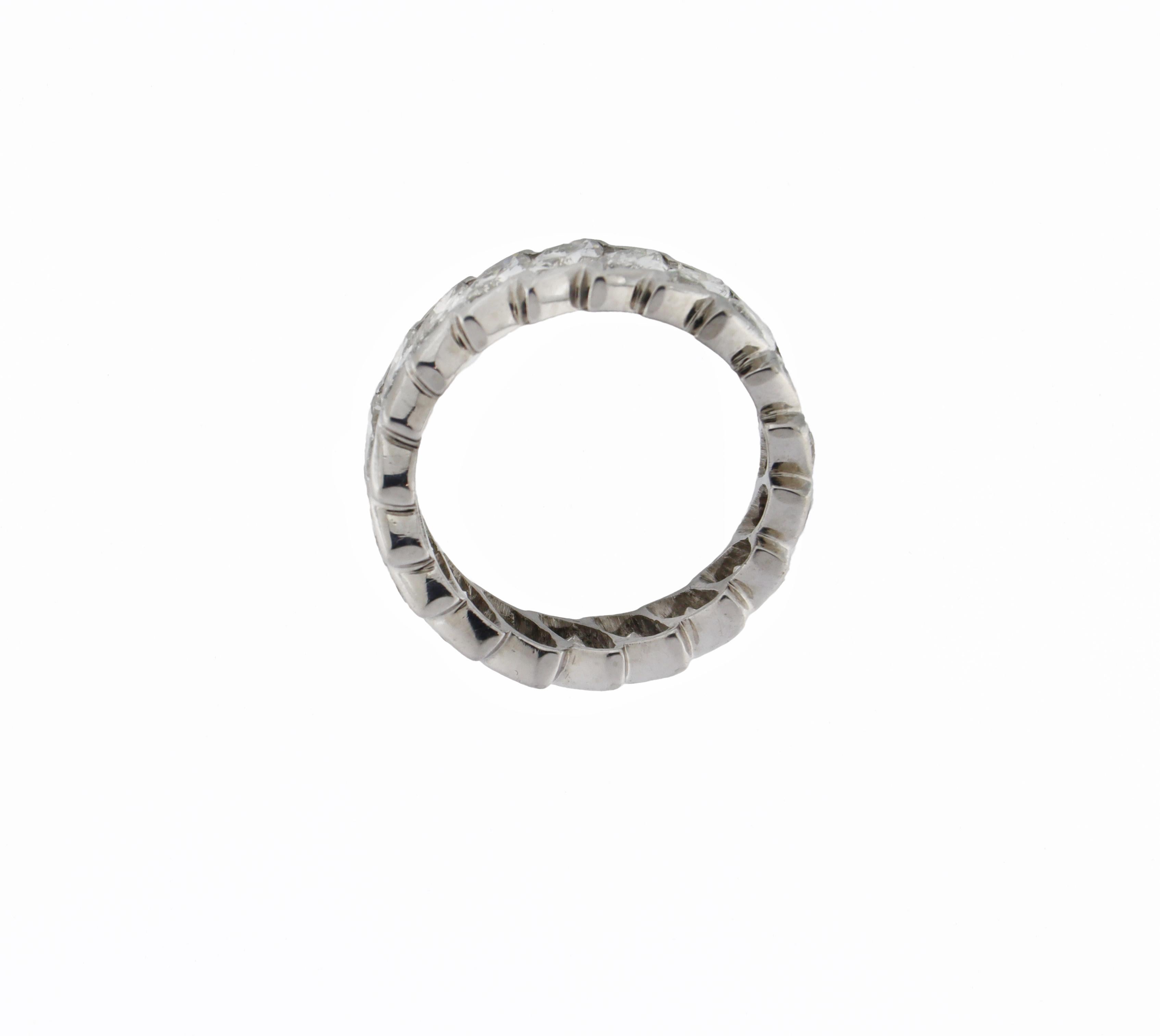 Handcraft Diamonds Platinum Engagement Ring For Sale 11