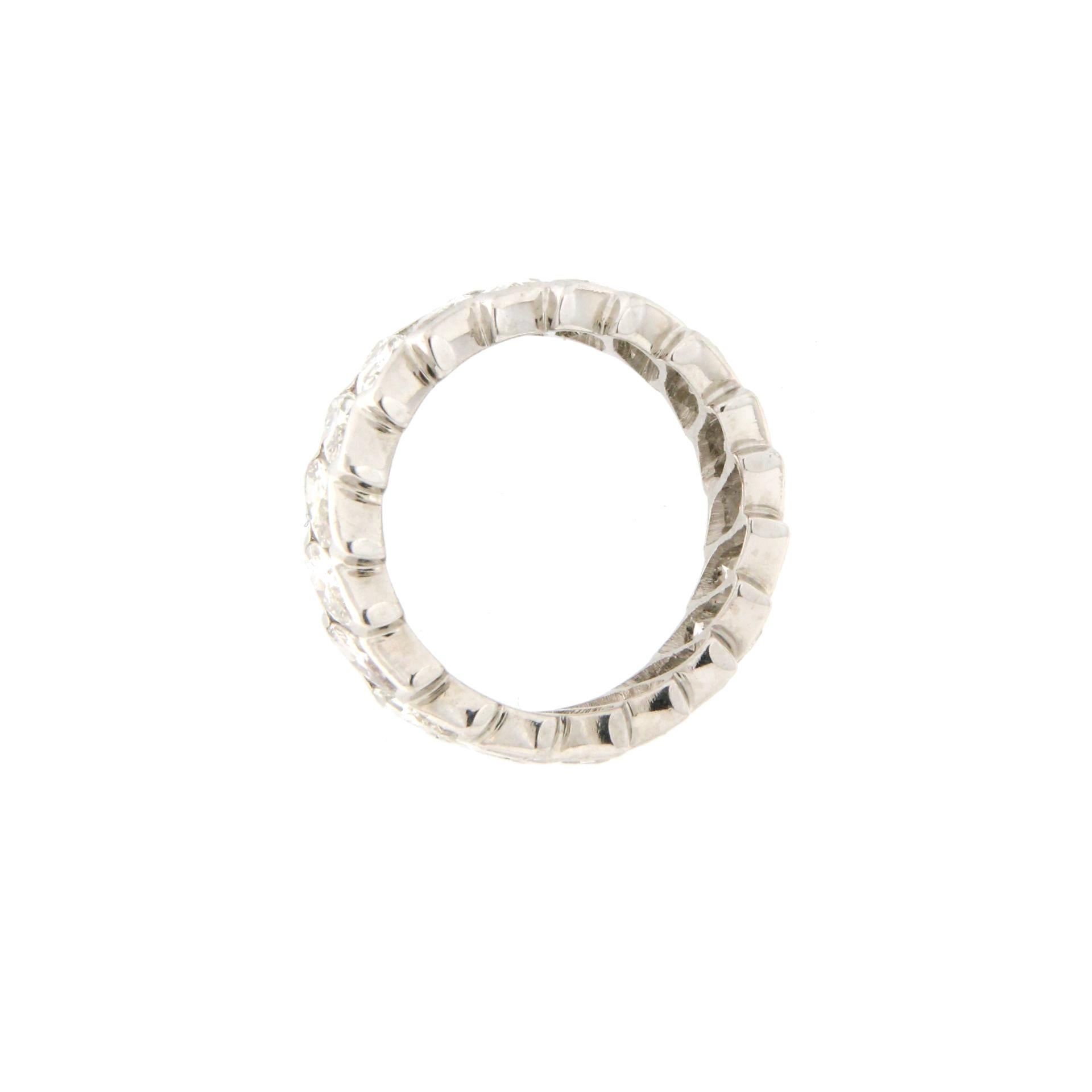 Artisan Handcraft Diamonds Platinum Engagement Ring For Sale