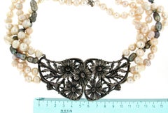 Handcraft Freshwater Pearls 800 Thousandths Silver Choker Necklace