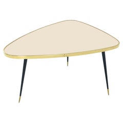 Mesa Auxiliar Artesanal Forma Orgánica Contorno Latón 5 Colores 2 Altura Tsp Mediana