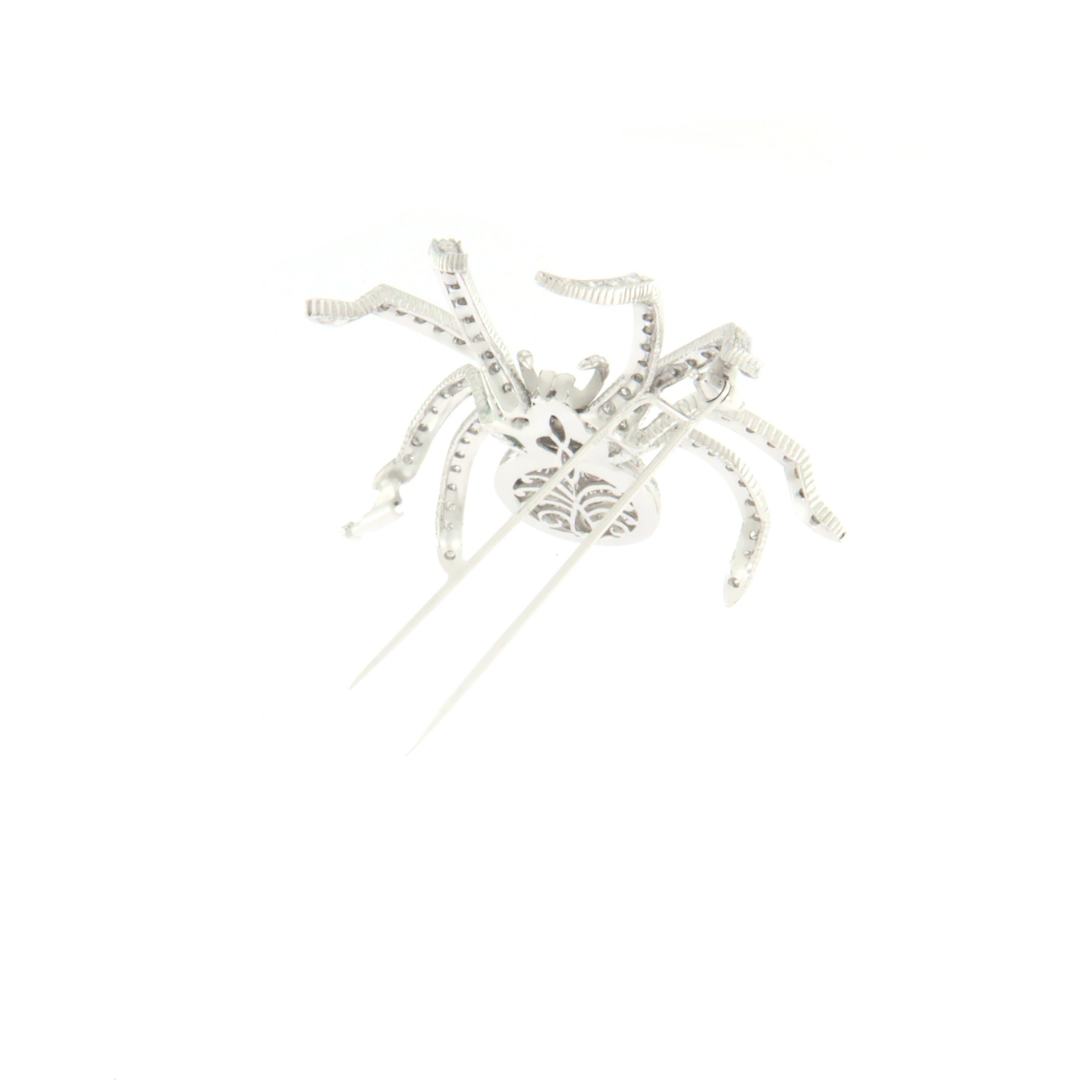 white and gold spider