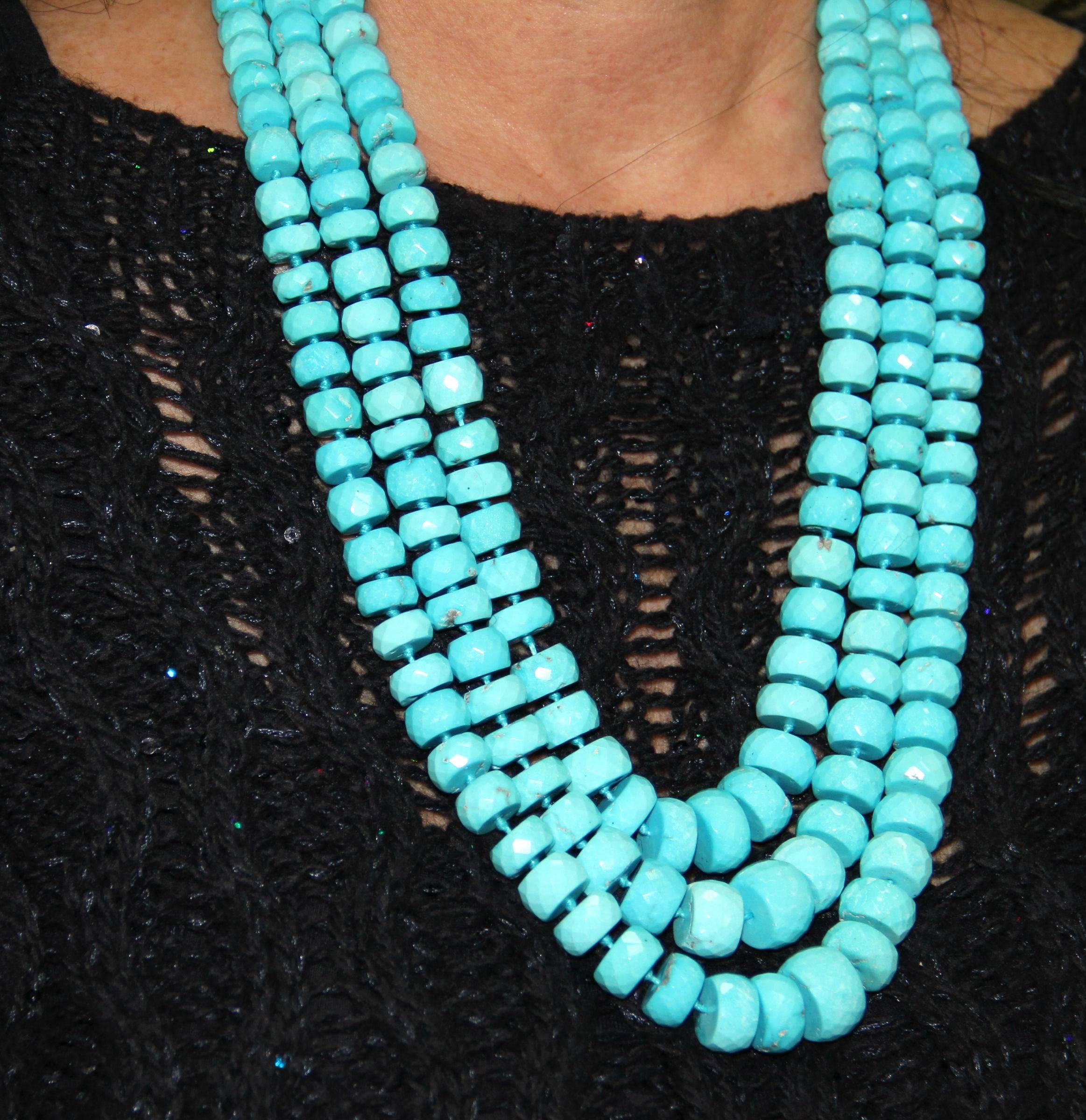 turquoise strand necklace