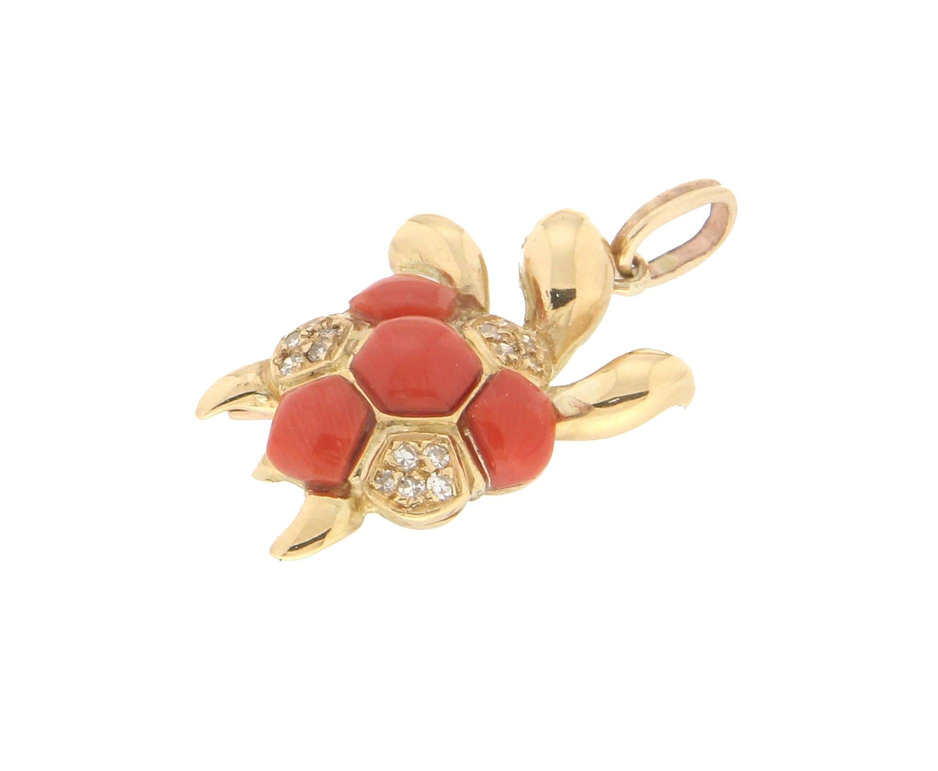 pendentif tortue or 18 carats