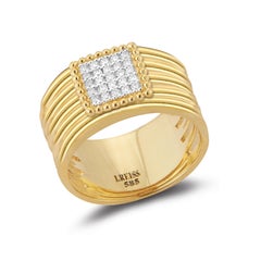 14K Gold 0.15 ct. tw. Diamond Cut-Out Ring