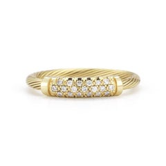 Handcrafted 14 Karat Yellow Gold Wire ID Ring