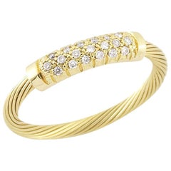 Handcrafted 14 Karat Yellow Gold Wire ID Ring