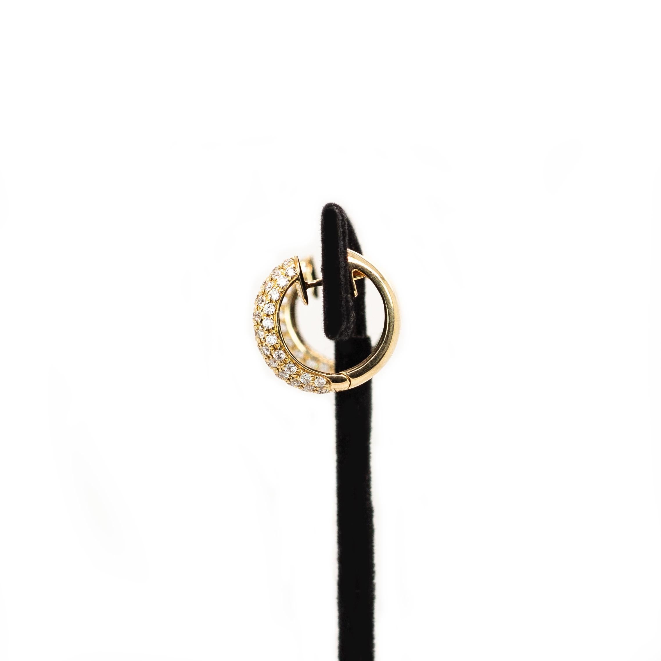 Cerchi in oro massiccio 14k fatti a mano con diamanti - Pietre estratte eticamente dalla terra In condizioni Nuovo in vendita a Columbus, OH