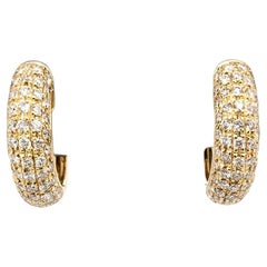 Cerchi in oro massiccio 14k fatti a mano con diamanti - Pietre estratte eticamente dalla terra