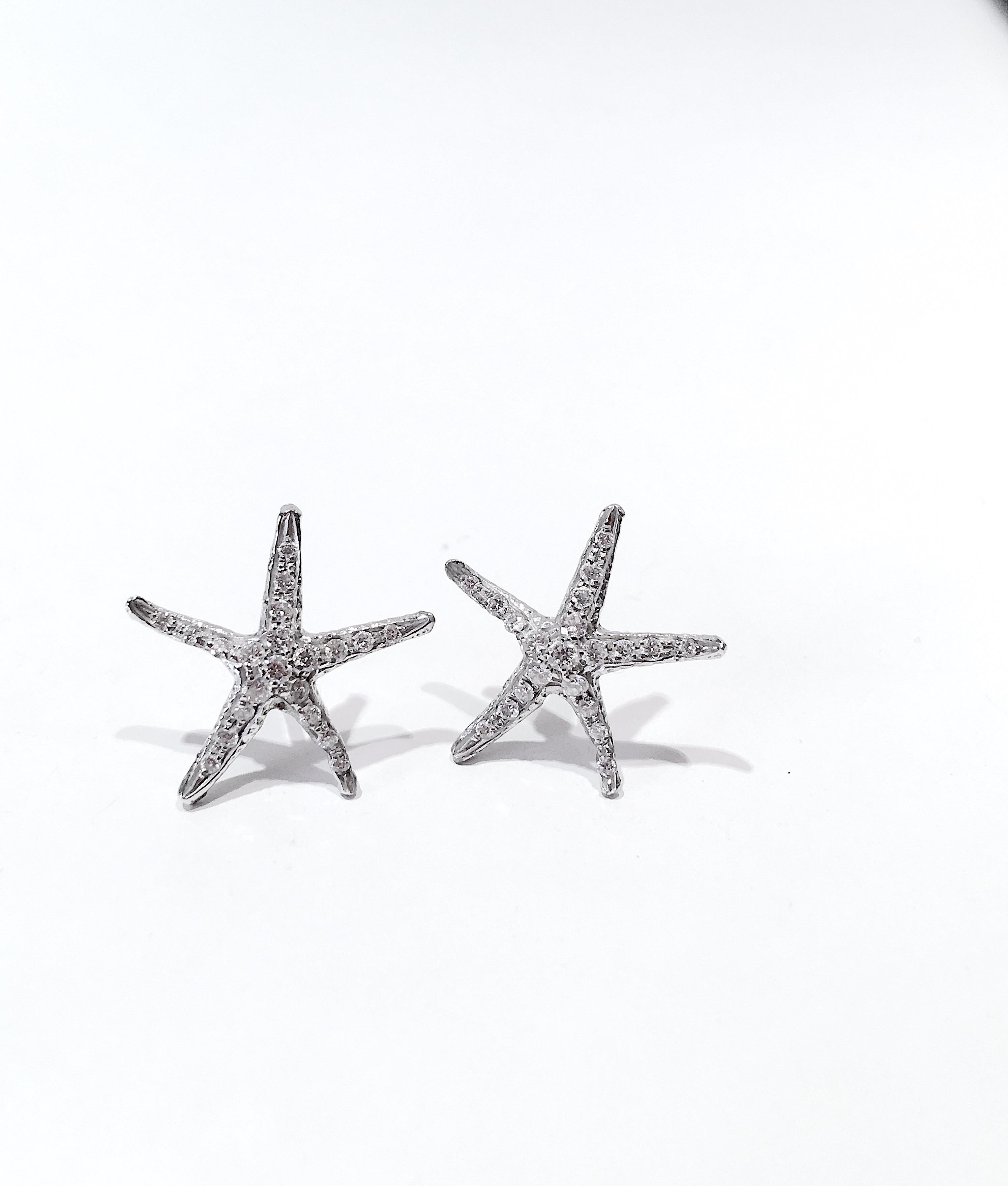 swarovski starfish earrings