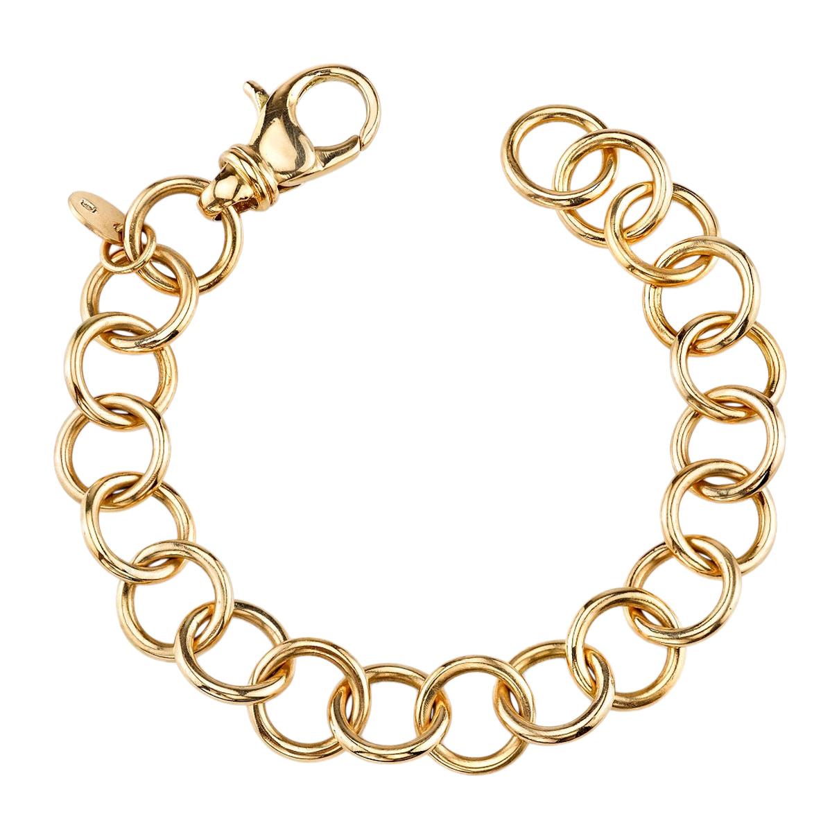 Handcrafted 18k Gold Club Bracelet