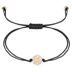 Bracelet en or jaune 18K avec diamants, fait à la main, By Design Modern, 0.65ct