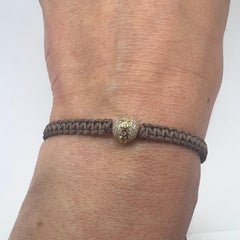 Pulsera artesanal de diamantes de oro amarillo de 18 quilates, diseño moderno, 0,65 ct, NUEVO