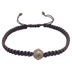 Pulsera artesanal de diamantes de oro amarillo de 18 quilates, diseño moderno, 0,65 ct, NUEVO