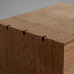 Handcrafted 2 Drawer English Oak Night Stand by SUM Furniture