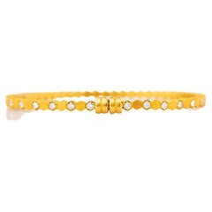 Handcrafted 22K Gold Honey Comb Form Flexible Bracelet