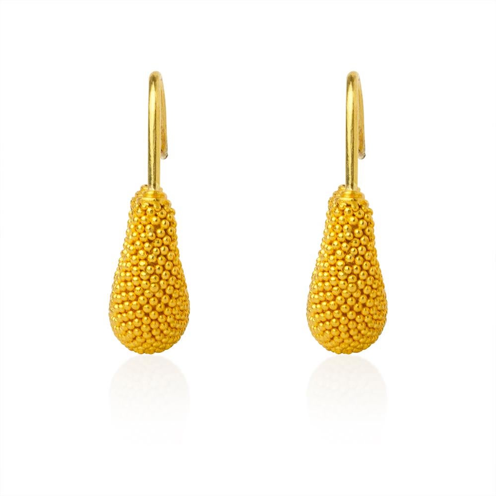 Handcrafted 24K Gold Fully Granulated Lydian Style Boat Shaped Earrings
Gold Weight : 13.03 Grams