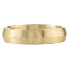 Handcrafted 5mm Henry Band in 18K Gold by Single Stone