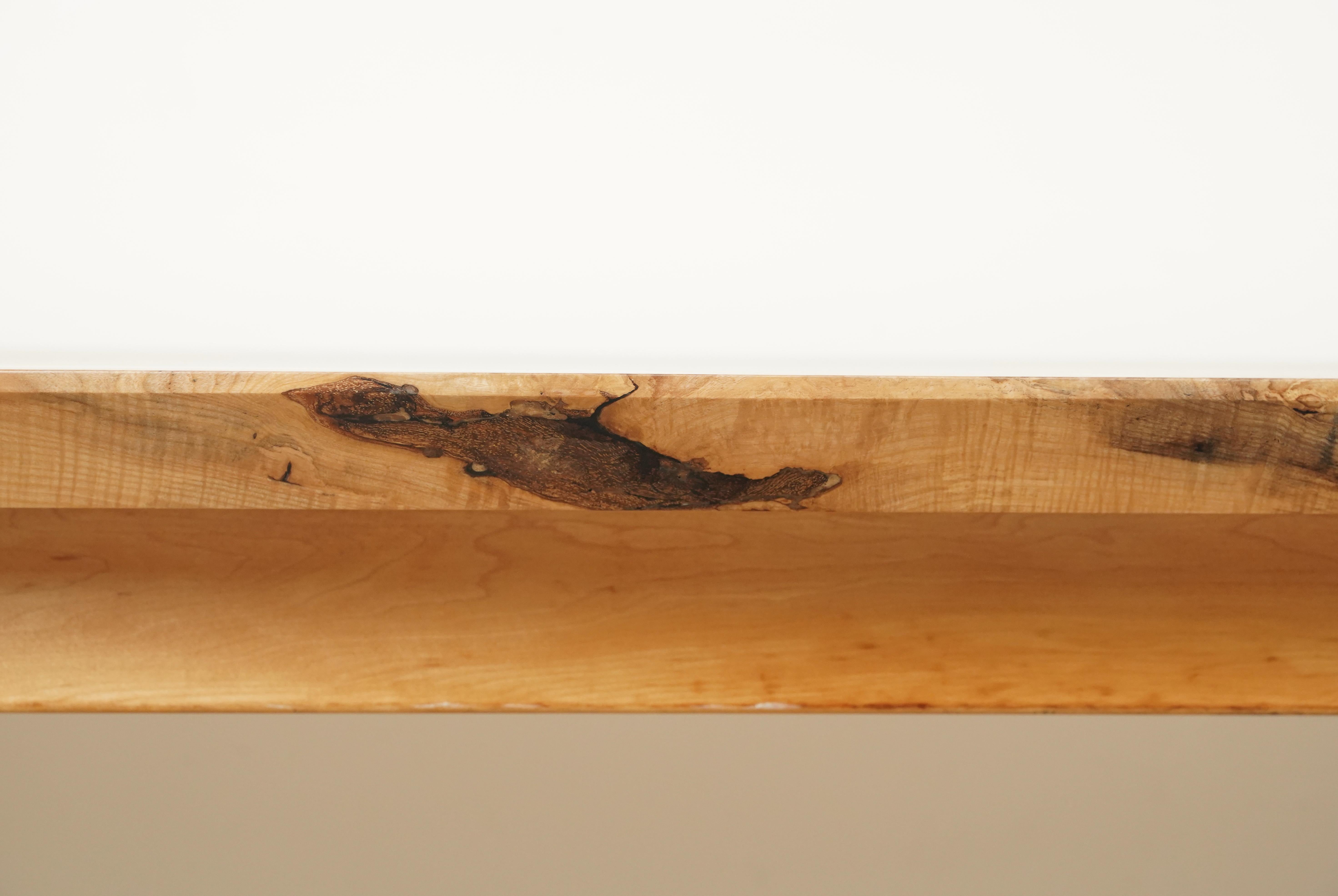 Handcrafted 8 ft. Ash Mid Century Dining Room Table For Sale 2