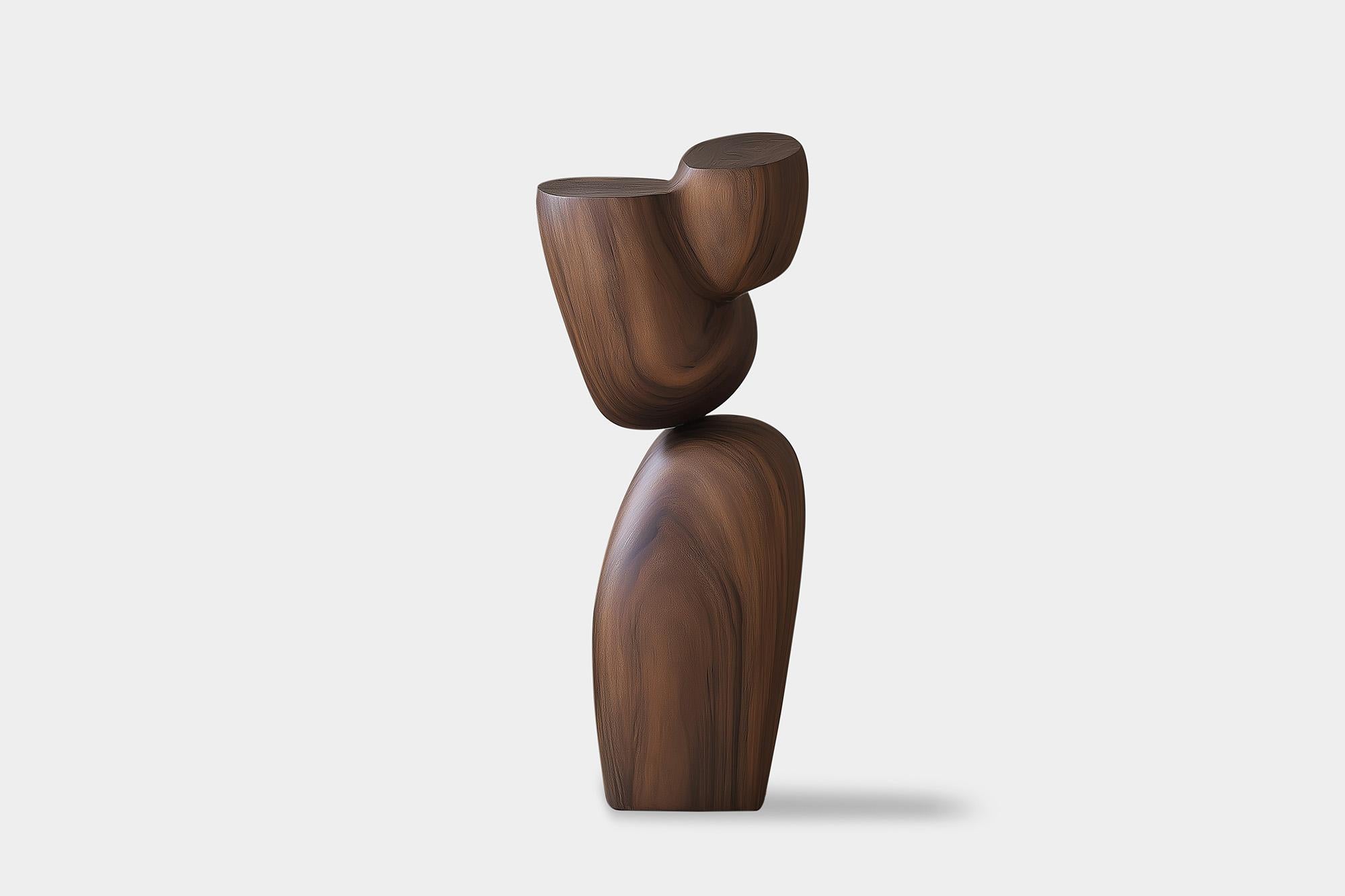 Handcrafted Abstract Art Lull No52 – Wooden Sculpture by Joel Escalona

———
Balance and tension are at the core of these sculptures. The interplay between the smooth, rounded forms and solid, angular bases creates a delicate equilibrium that invites