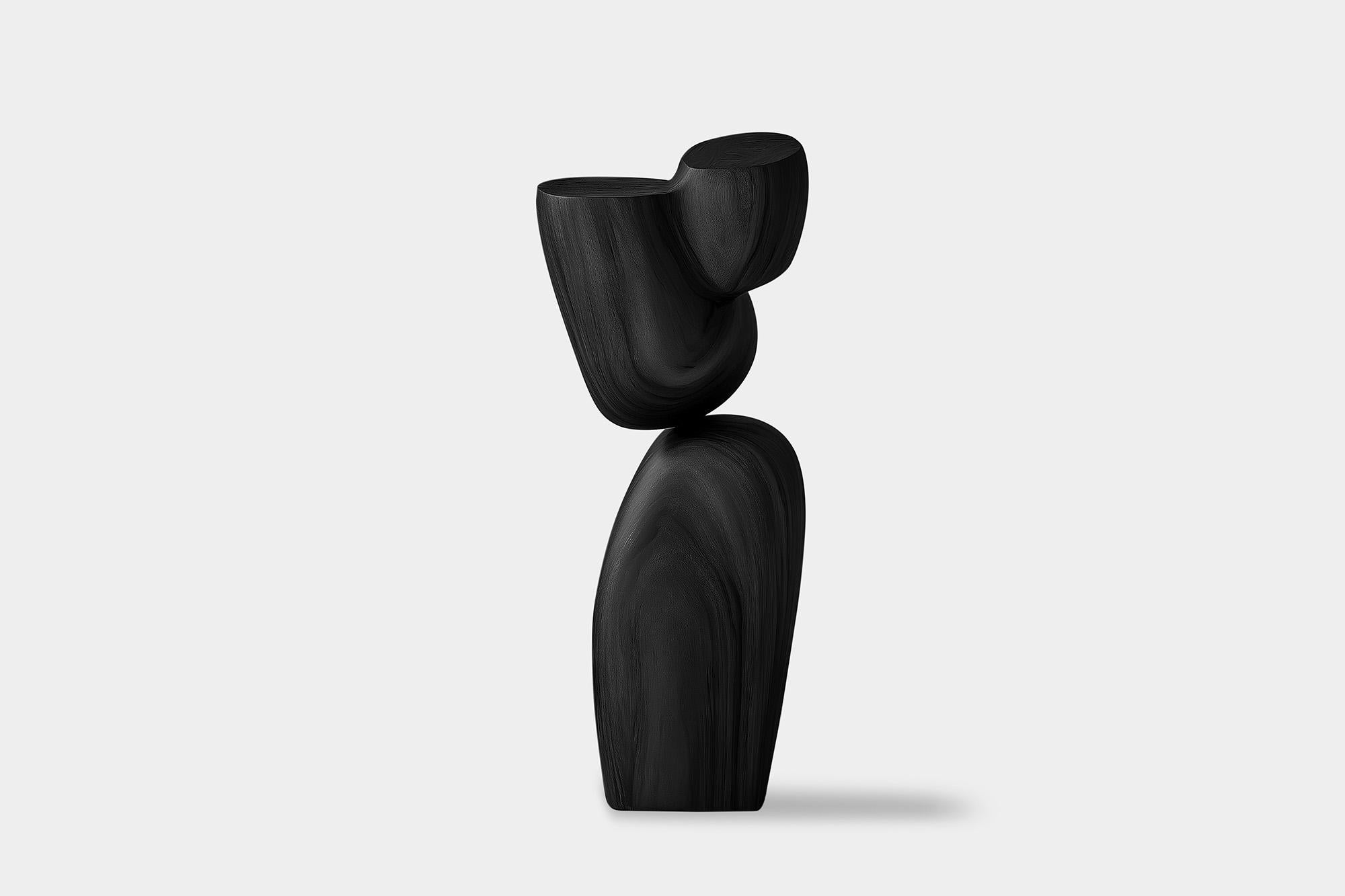 Mid-Century Modern Handcrafted Abstract Art Lull No52 – Wooden Sculpture by Joel Escalona For Sale