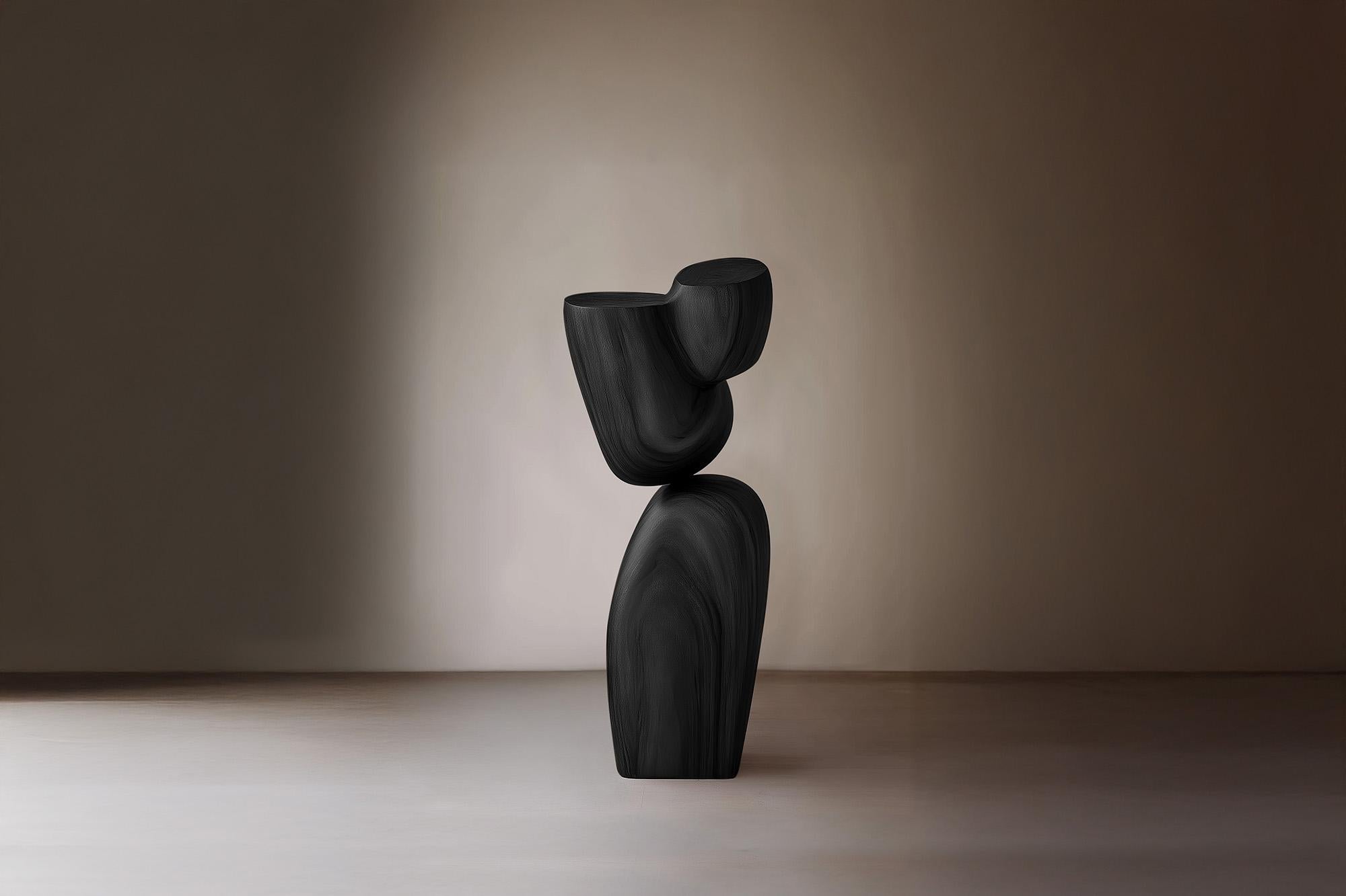 Hand-Crafted Handcrafted Abstract Art Lull No52 – Wooden Sculpture by Joel Escalona For Sale