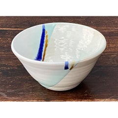 Handcrafted Abstract Glazed Ceramic Bowl
