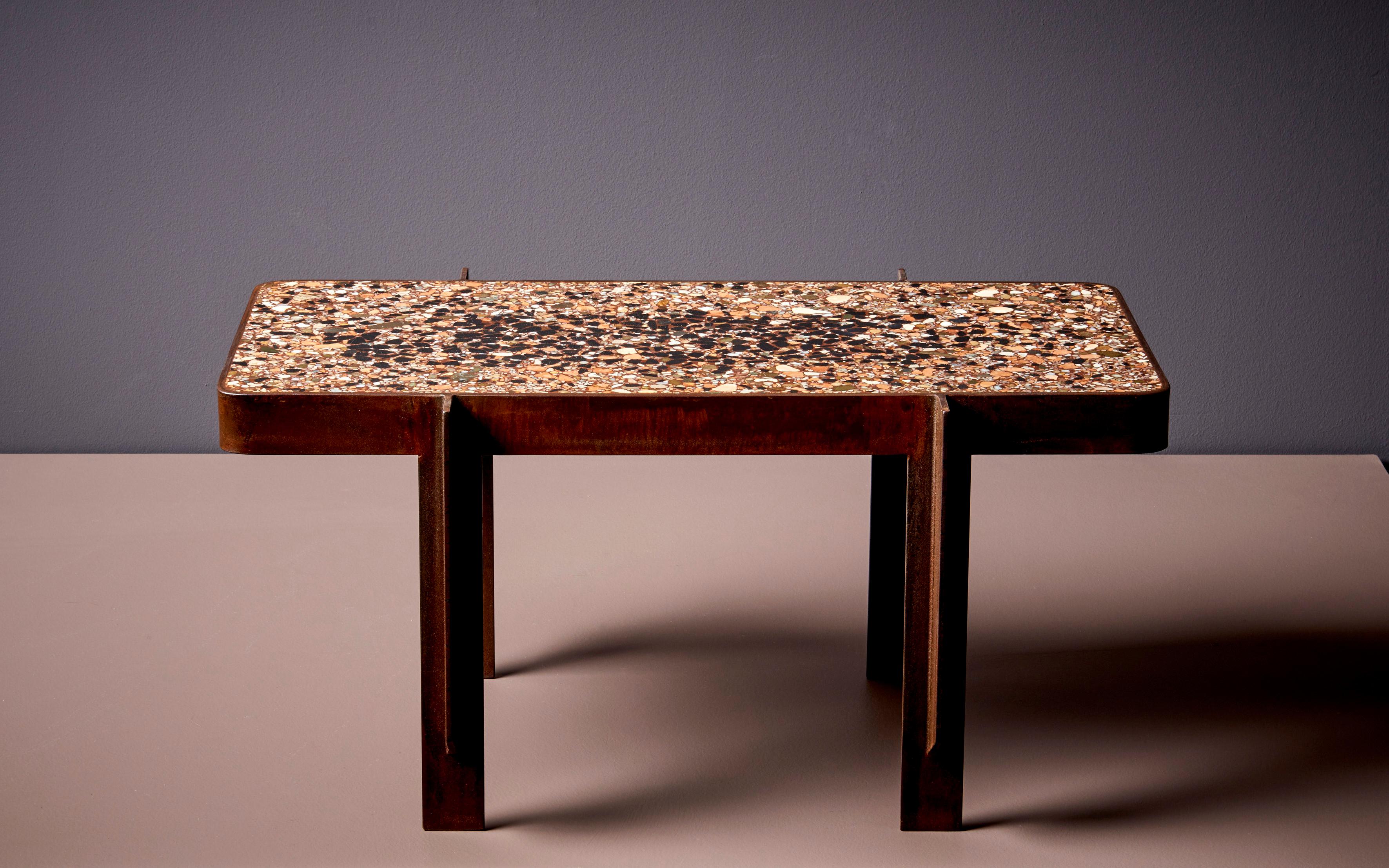 This table has been made in three different sizes, please check our other listings for further information. Each item made by Felix Muhrhofer is a hand-crafted, one-of-a-kind piece. Muhrhofer is an Austrian designer who primarily works with steel